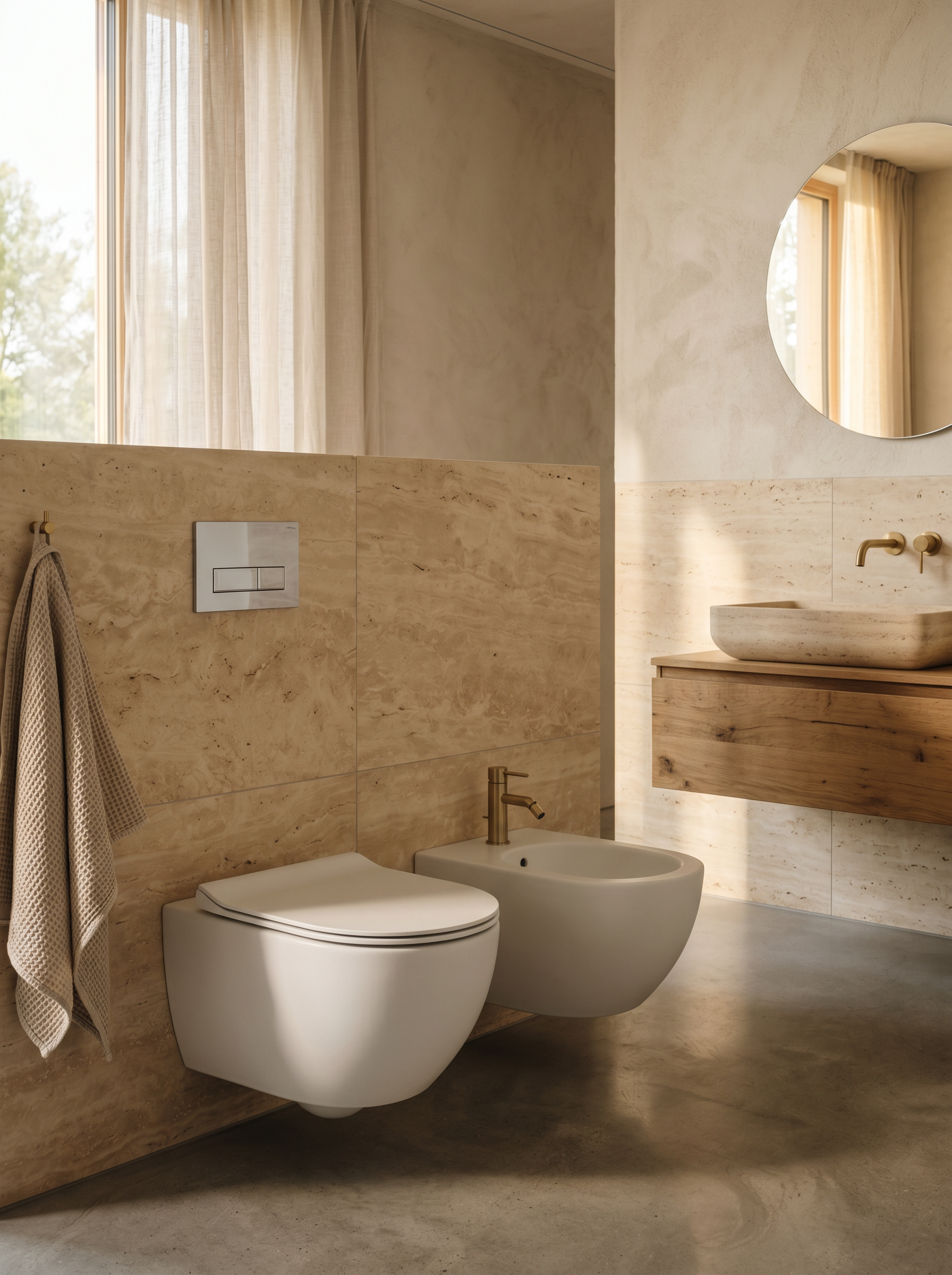 Sanitary ware - wall-hung WC and bidet
